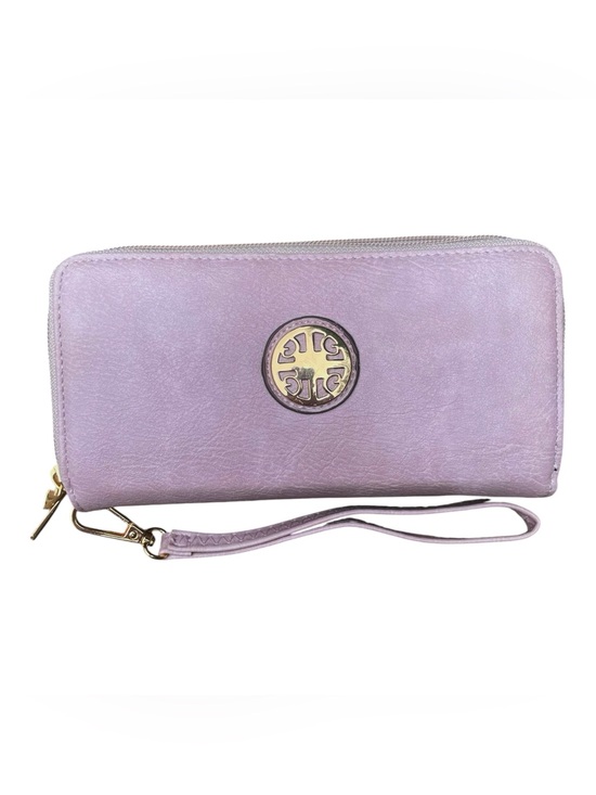 Tory Burch Handbags - Tory Burch Purple Lilac Leather trifold wallet with Gold logo. NWOT!